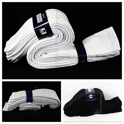 4 Pairs 13-17 Extra Long Athletic Heavy Weight Tube Socks Knee High Big & Tall • $16.06