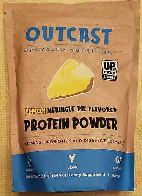 OUTCAST - Protein Powder - LEMON MERINGUE PIE - VEGAN - 1.2 Lbs - Best 9/2024 • $29.99