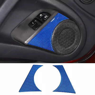 For Mitsubishi Eclipse 2006-2011 Car Door Speaker Upper Trim Blue Carbon Sticker • $30.99