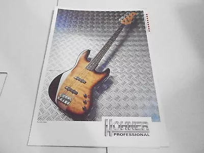 Vintage Musical Instrument Catalog #10360 - 1988 Hohner Professional Guitars • $24.99