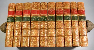 £161.54 • Buy THE HISTORY OF ENGLAND By Macaulay And Hume 1865 Ten Volumes Leather Bindings