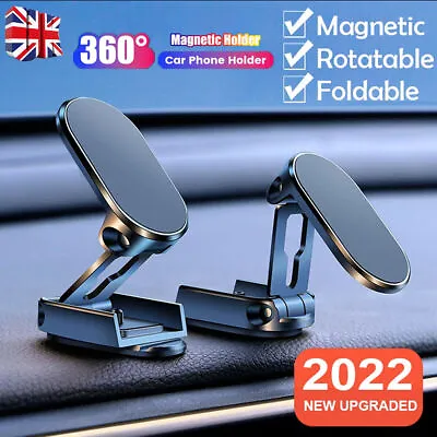 Upgraded Magnetic Car Dashboard Mobile Phone Holder Mount 360° Rotating Tilting • £4.25