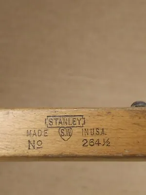 Iv745 Rare Stanley No. 264 1/2 Sweetheart Marking Gauge Scribe With Brass Gage • $95