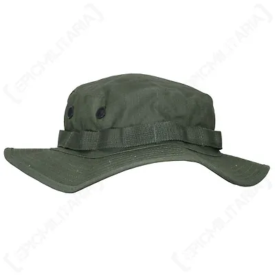 US Olive Green Boonie Jungle Cap - All Sizes Military Army Vietnam Sun Hat Bush • $23.95