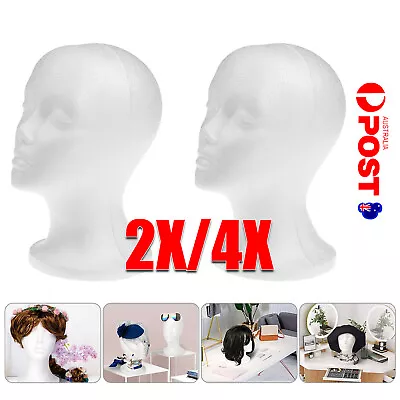 4X Practical Foam Female Mannequin Head Wigs Glasses Cap Display Holder Stand B • $11.29