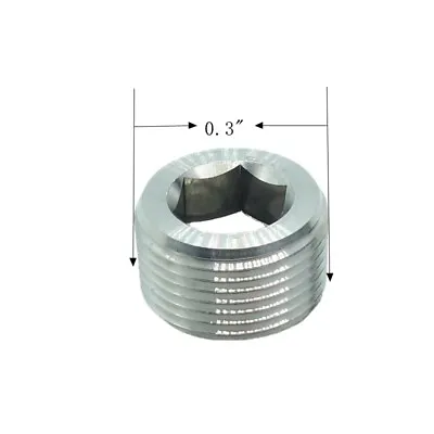 10 PCS 1/16  Male NPT Counter Sunk Socket Plug Stainless 304 Internal Hex Head • $11.99