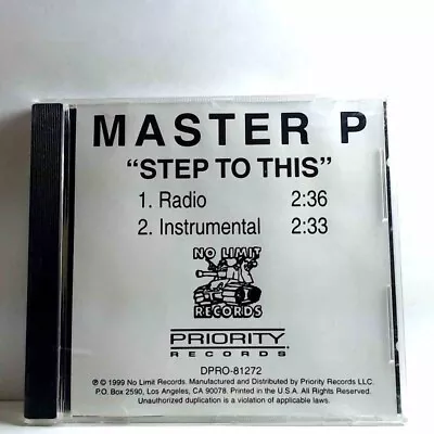 Master P – Step To This (CDr Promo US 1999 No Limit Records) AT098 • $5