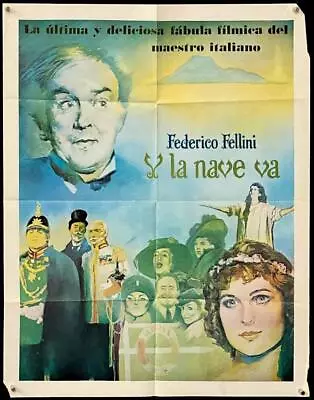 M192     AND THE SHIP SAILS ON Mexican Movie Poster '83 Federico Fellini's • $9.95