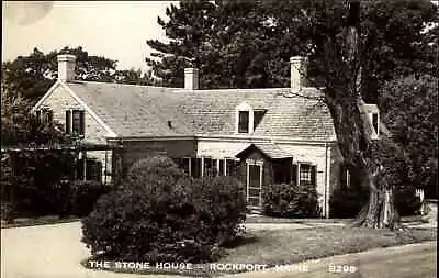 Rockport Maine ME The Stone House Real Photo Postcard • $7.91