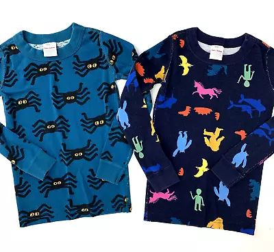 Hanna Andersson Boys 110 Cm 5 Pajama SHIRTS ONLY PJs Spider Mythical Creatures • $12.99