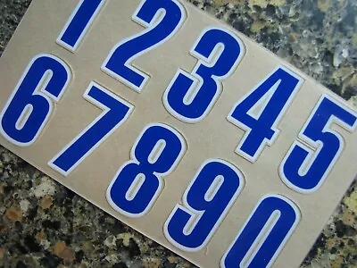 NEW ENGLAND PATRIOTS Royal Vintage Football Helmet Decals Numbers MINI 3M 20MIL • $12.99