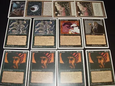 MTG Cosmic Horror 12 Black 4th Edition  Magic Card Lot • $7.49