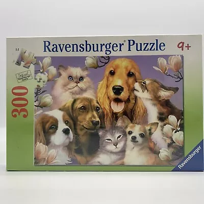 Ravensburger Dog Puppy Cat Kitten Flowers 300 Piece Jigsaw Puzzle NEW • $14.95