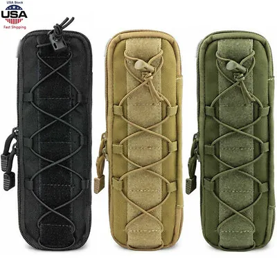 Tactical Molle Pouch Military Knife Sheath Waist Pack EDC Tool Flashlight Holder • $8.99