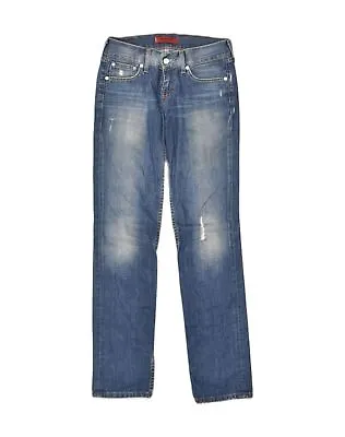 LEVI'S Womens Patty Anne Square Cut Slim Jeans W28 L34  Blue Cotton RW05 • £18.61