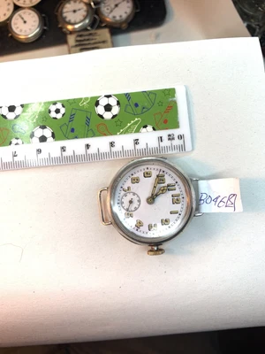 £120 • Buy Vintage 33mm Silver Case Triple-Open Trench Watch In OK Condition (Ref B046)