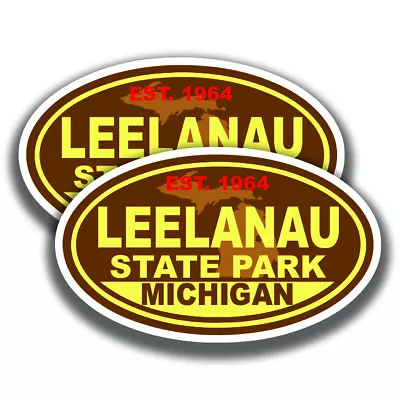 LEELANAU STATE PARK DECAL Michigan 2 Stickers Bogo Car Window • $3.95