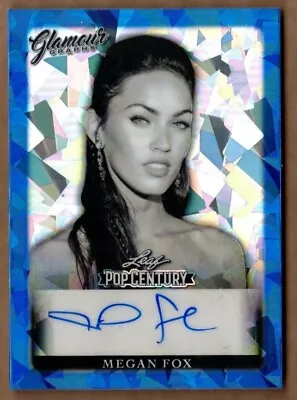 2022 Pop Century Metal Glamour Graphs Crystal Blue #ggmf1 Megan Fox #4/7 Auto • $149.99