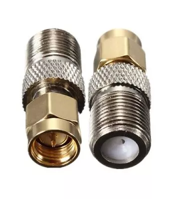 SMA Male (male Pin) To F Type Jack Female Straight RF Coaxial Connector Adapters • £2.99