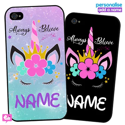 Unicorn PERSONALISED Phone Case For IPhone / Galaxy Gift Cover Fantasy Girls • £4.95