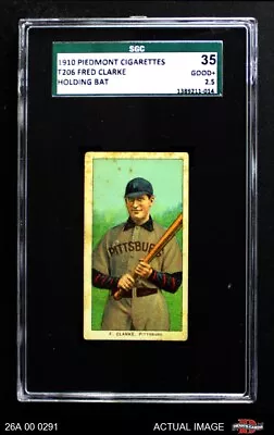 1909 T206 Fred Clarke Bat Pirates HOF VARIATION SGC 2.5 - GD+ • $510