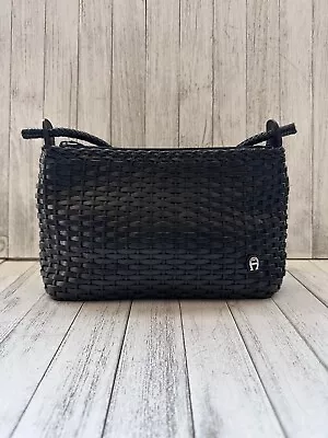 Vintage Etienne Aigner Woven Leather Handbag • $10.50