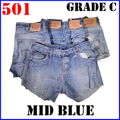 £9.49 • Buy Distressed Vintage Womens Levis Denim High Waisted Shorts Jeans Hotpants Levi