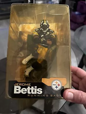 Rare Jerome Bettis Steelers Series 5 McFarlane Figure 2002 Black Jersey Variant • $32.50