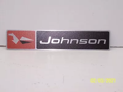 Vintage Johnson Outboard Motor Stand Aluminum ID Tag! • $29.99