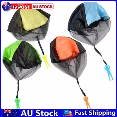 Hand Throwing Kids Mini Play Parachute Toy Man Model Outdoor Sports Toys AU • $7.63