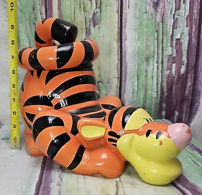 Disney Winnie The Pooh TIGGER Ceramic Large 3D Cookie Jar - Vintage • $80