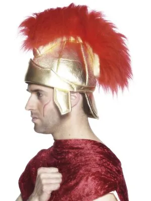 Roman Warrior Gladiator Soldiers Helmet Halloween Fancy Dress Costume Accessory • $20.45