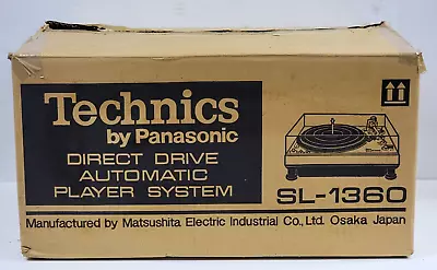 Technics SL-1360 Direct Drive Automatic Turntable/New Cartridge (Tested Working) • $390