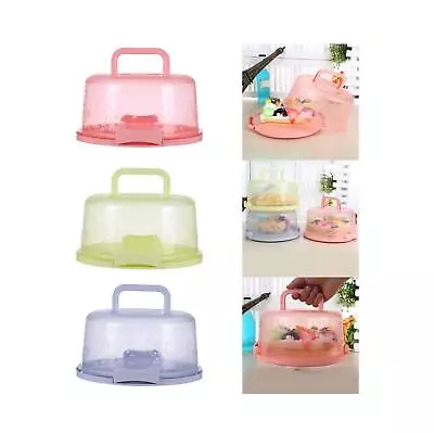 Portable Cake Holder With Secure Lid - Convenient Storage Container For Cakes • £9.88