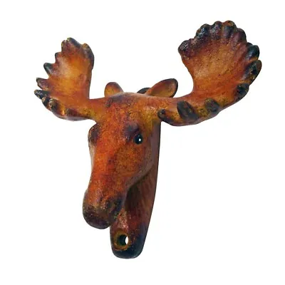 Antique Replica Cast Iron Moose Head Wall Mount Beer Bar Pub Bottle Opener • $32.42