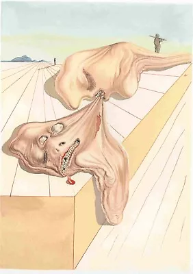 DALI ARCHIVES AUTHENTIC - L'ENFER 30  The Men Who Eat Each Other  Divine Comedy • $605