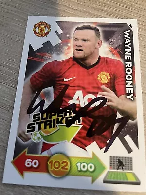 Match Attax Wayne Rooney Manchester United Signed • £0.99
