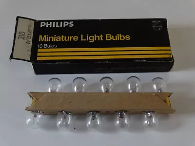 Lot Of  10 Miniature Light Bulbs - Philips 210 6V 15 C.P. NOS • $11.99