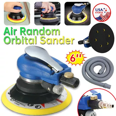 Random Orbital Palm Sander DA Buffing Sanding Discs Auto 6''Air Powered Body SET • $31.99