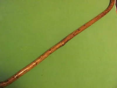 Vintage Folk Art Hand Carved Wooden Walking Stick/Cane Unique Handle 36.5  L. • $32.95