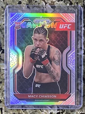 Macy Chiasson 2021 Panini Prizm UFC Silver Prizms #37 RC MMA Card • $1