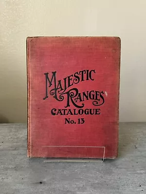 C. 1890. MAJESTIC RANGES Catalogue No. 13 HOTEL STOVES. Victorian Cookware. Poor • $25