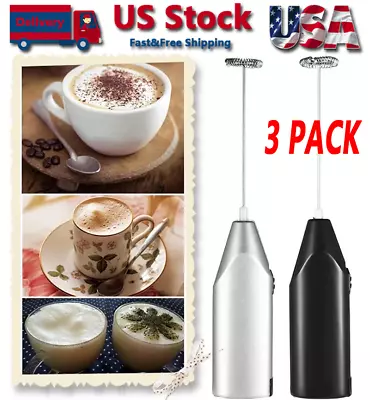 Electric Milk Frother Drink Foamer Whisk Mixer Stirrer Coffee Eggbeater Kitchen • $9.49