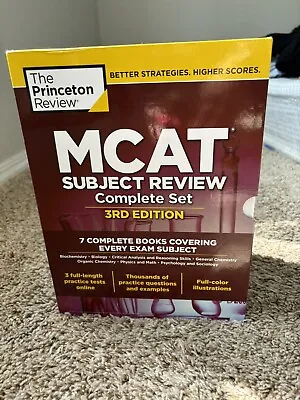 $50 • Buy The Princeton Review MCAT Subject Review Complete 7-Book Set 2nd/3rd Edition