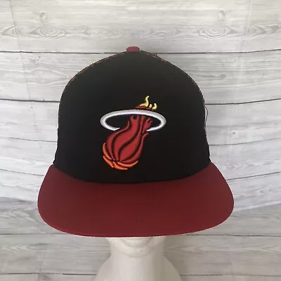 Vintage Miami Heat Hardwood Classics New Era 9FIFTY Snapback NBA Hat Cap HWC • £15