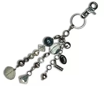 Miche Purse Charm Ash Silver Gray Black NIP Key Chain Charmer • $8