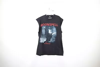 Vintage 90s Mens XL Thrashed Moonspell Sinner Good Deeds 1998 Tour Band T-Shirt • $110.46