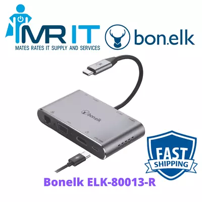 $39 • Buy Bonelk ELK-80013-R USB-C To Multiport Hub / 4K HDMI/ 8 In 1