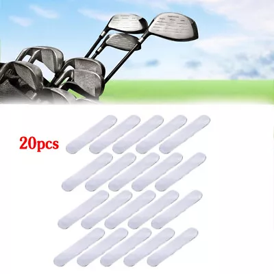 20Pcs Weight Lead Tape Back Strips Add Swing Golf Club Putter Tennis Racket New • £7.69