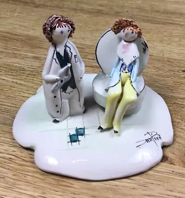 Lino Zampiva Vintage Porcelain Figurine Dentist & Patient - Italy • £29.99